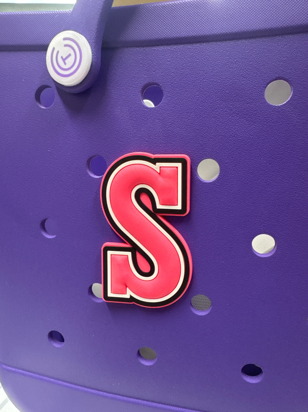 Letter S large charm jibbit bag