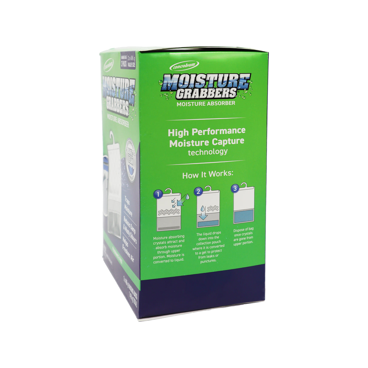Concrobium Moisture Grabbers Hanging Bag - 3 Pack