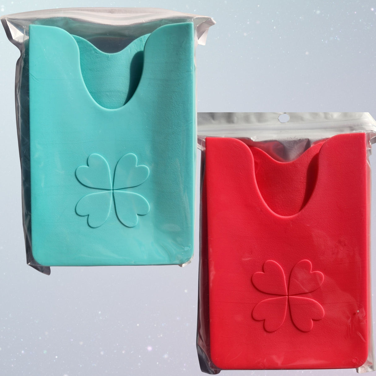 The Claddy - Silicone Mobile Phone Case Holder - Four Leaf Clover
