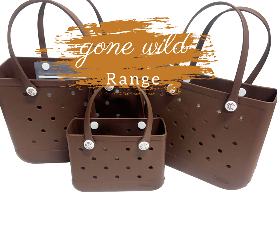 Gone Wild Claddy In Chocolate Brown set OF 3