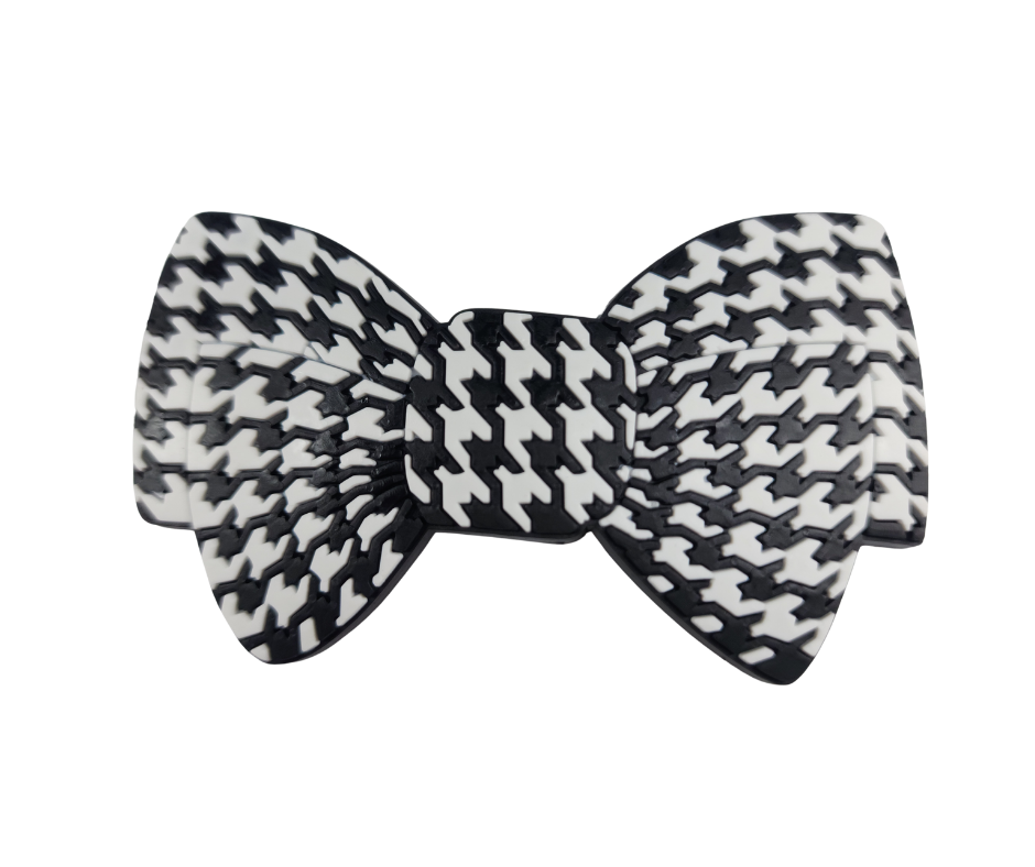 Black and White Bow Claddy Charm Jibbits