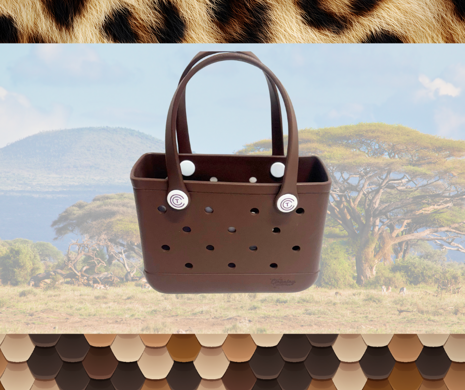 Gone Wild Claddy In Chocolate Brown set OF 3