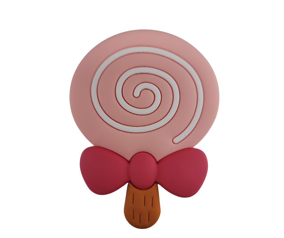 The Claddy - Jibbit Charm - Pink Swirl Lollipop