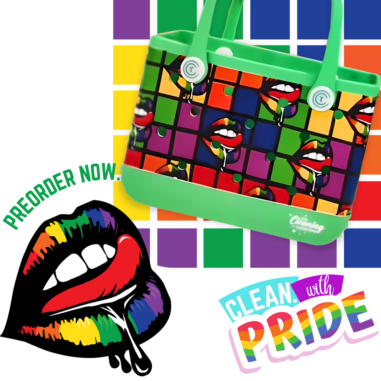 Pride Range - Envy Green Tetris Tongue Set