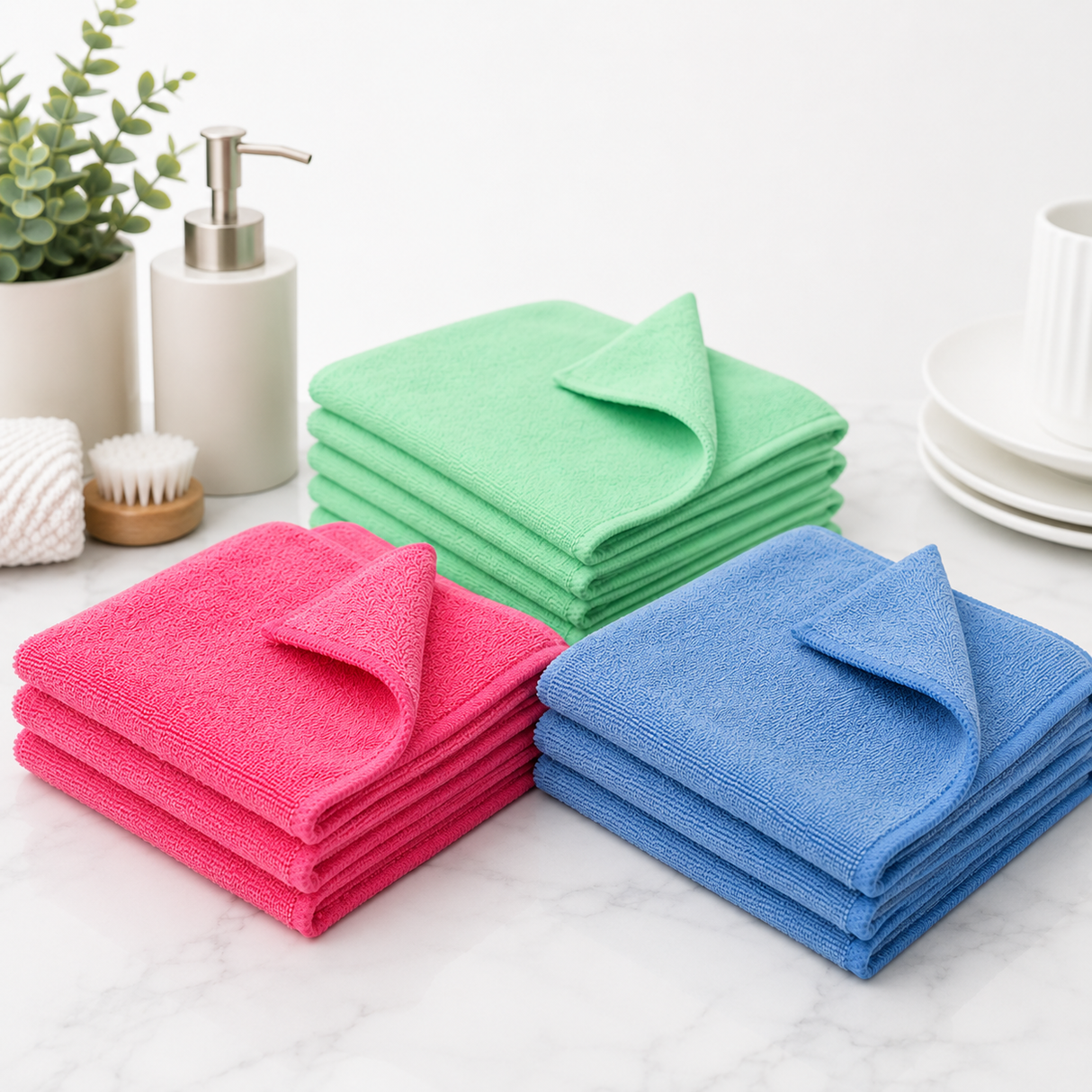 Edco - Universal Microfibre Cloth (9pk) 3 Colours Bundle