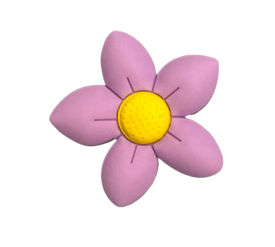 Purple Flower Claddy Charm Jibbits