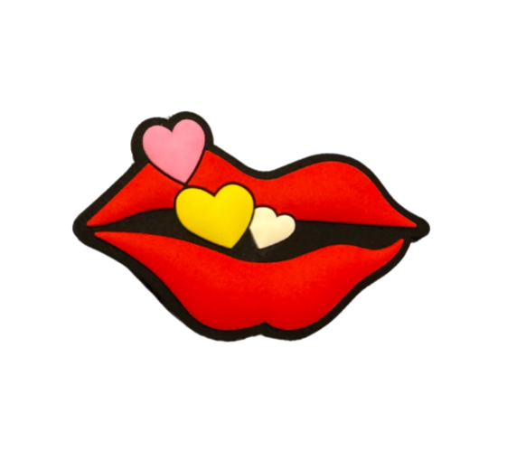 Kiss Lips Claddy Charm Jibbits