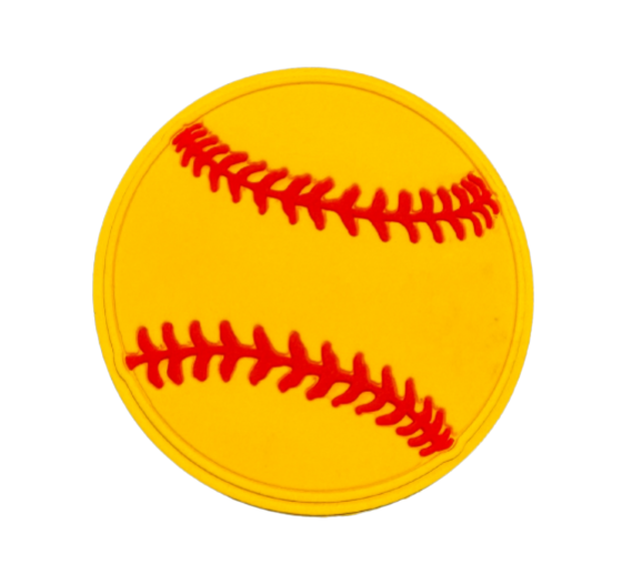 Baseball Yellow Claddy Charm Jibbits