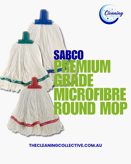 Upgrade Your Cleaning Game with the Sabco Premium Grade Microfibre Round Mop