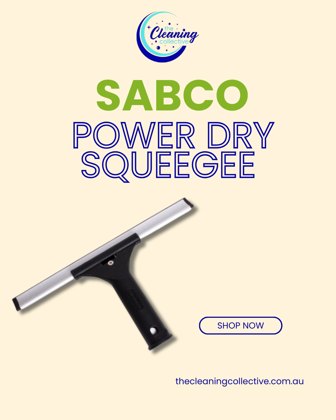Effortless Window Cleaning with the Sabco Power Dry Squeegee