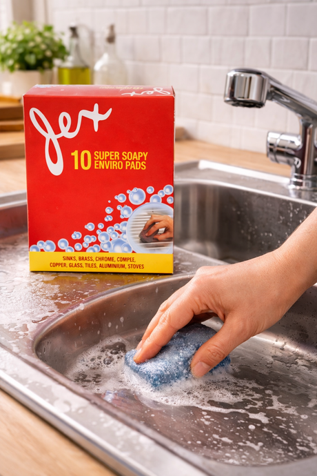 Clean with Ease Using Jex Super Soapy Enviro Pads