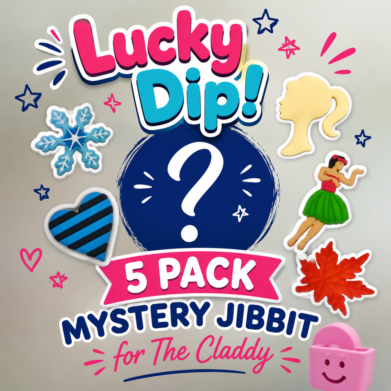 Lucky Dip 5 Pack Mystery Jibbitz for The Claddy 🎉✨