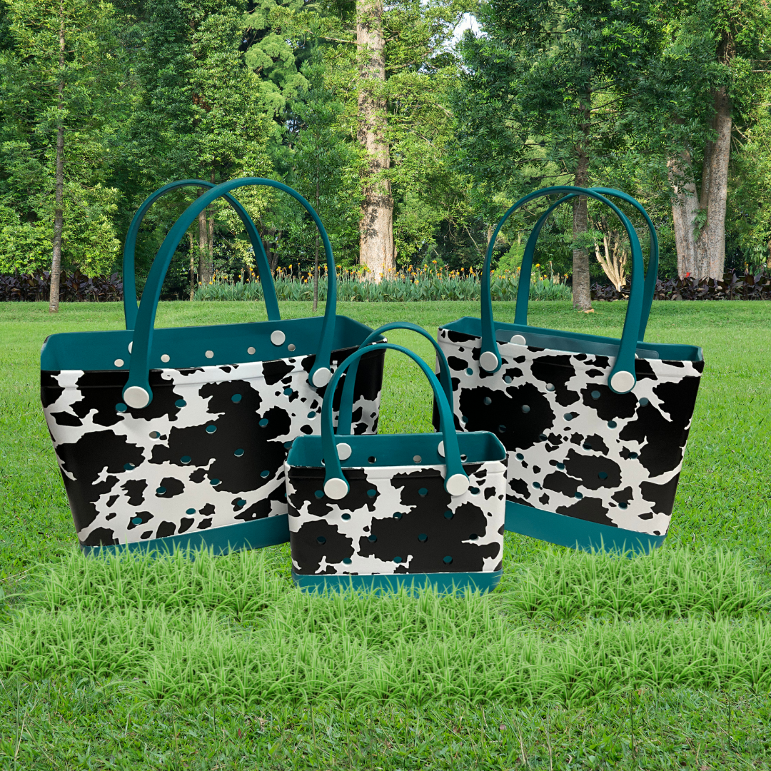 PRE-ORDER Udderly Amazing - Cow Print Turquoise Claddy Set