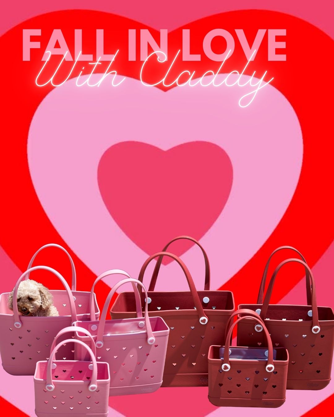 Claddy Love - Valentines Day Edition Set Rose Red Burgandy IN STOCK