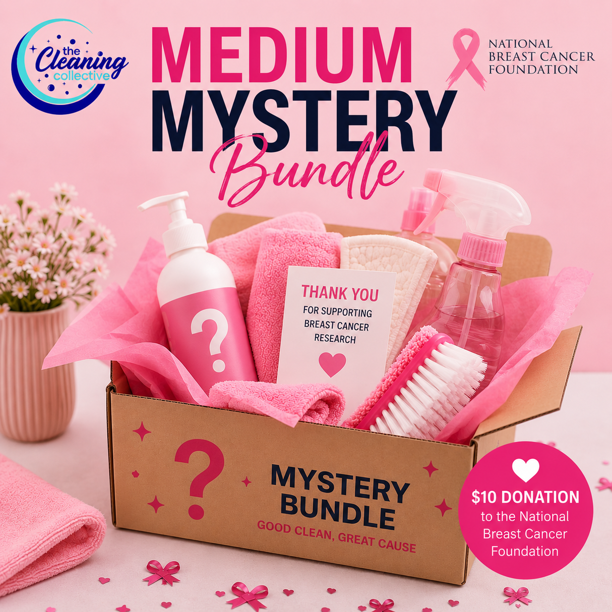 Go Pink - Medium Mystery Bundle + $10 Cancer Donation