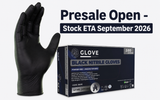 **Pre-order** Black Nitrile Gloves 4.7 mil (ETA Late Sept 2026)