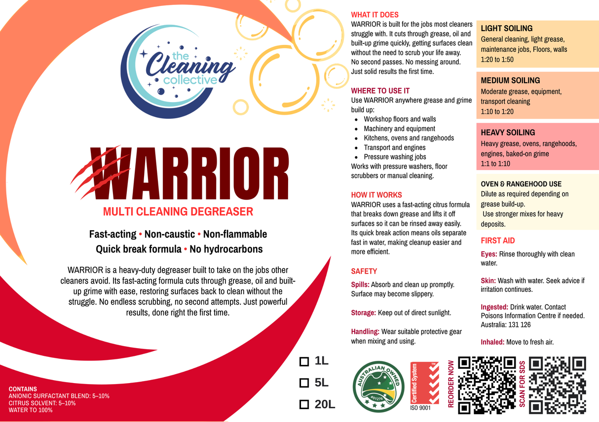 TCC - Warrior Multi-Purpose Concentrated Degreaser