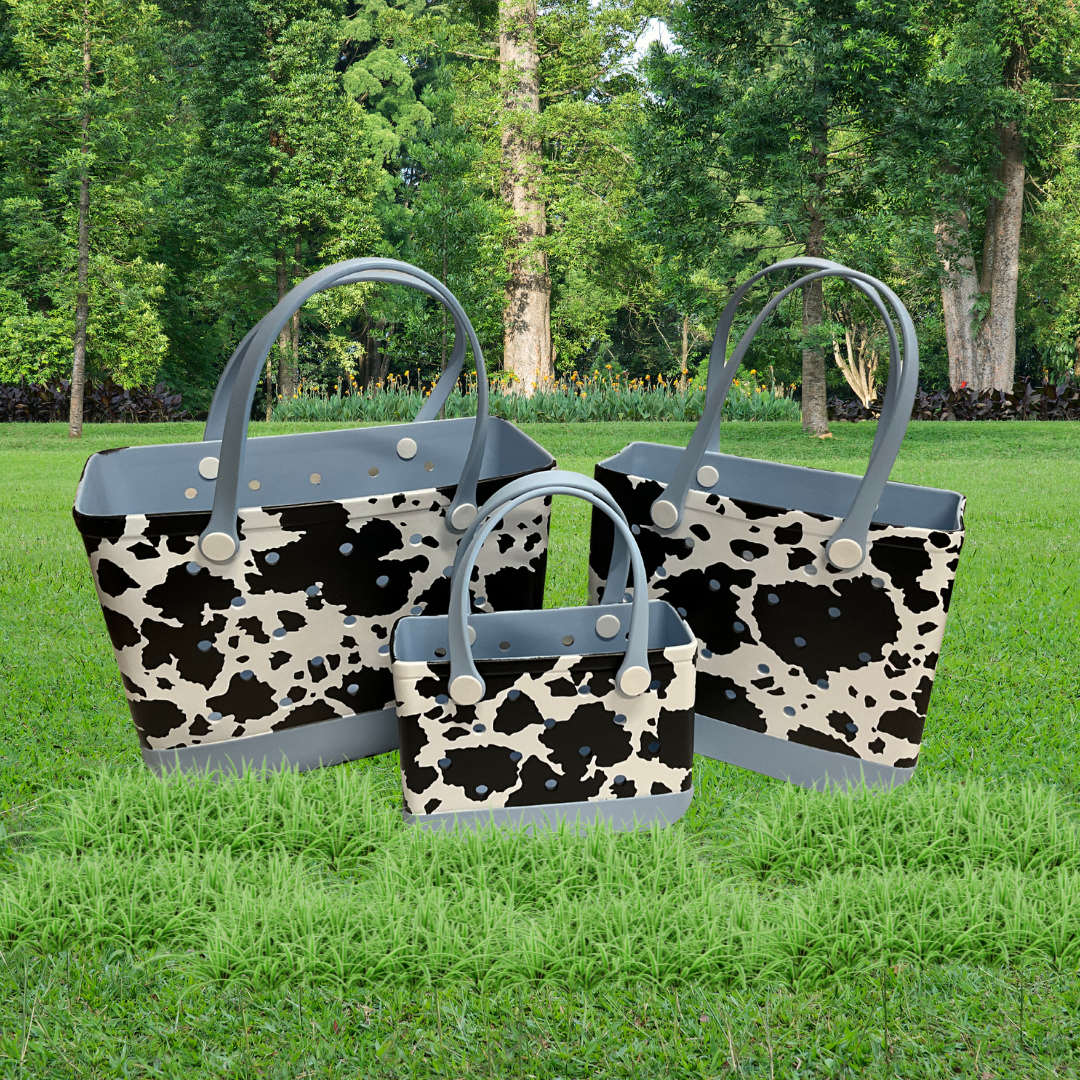 PRE-ORDER Udderly Amazing - Cow Print Baby Blue Claddy Set