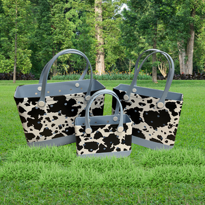 PRE-ORDER Udderly Amazing - Cow Print Baby Blue Claddy Set