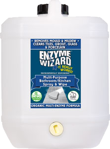 Enzyme Wizard Multi Purpose Bathroom/Kitchen Spray and Wipe