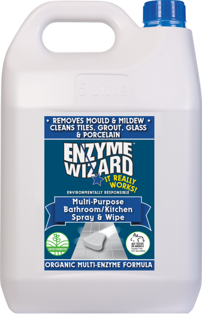 Enzyme Wizard Multi Purpose Bathroom/Kitchen Spray and Wipe