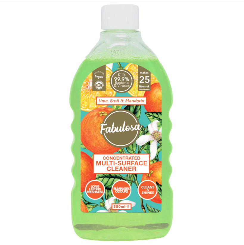 Fabulosa - 4 in 1 Concentrated Disinfectant - Lime Basil Mandarin (500ml)