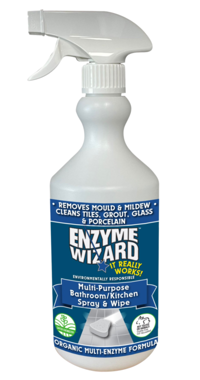 Enzyme Wizard Multi Purpose Bathroom/Kitchen Spray and Wipe