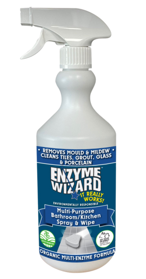 Enzyme Wizard Multi Purpose Bathroom/Kitchen Spray and Wipe