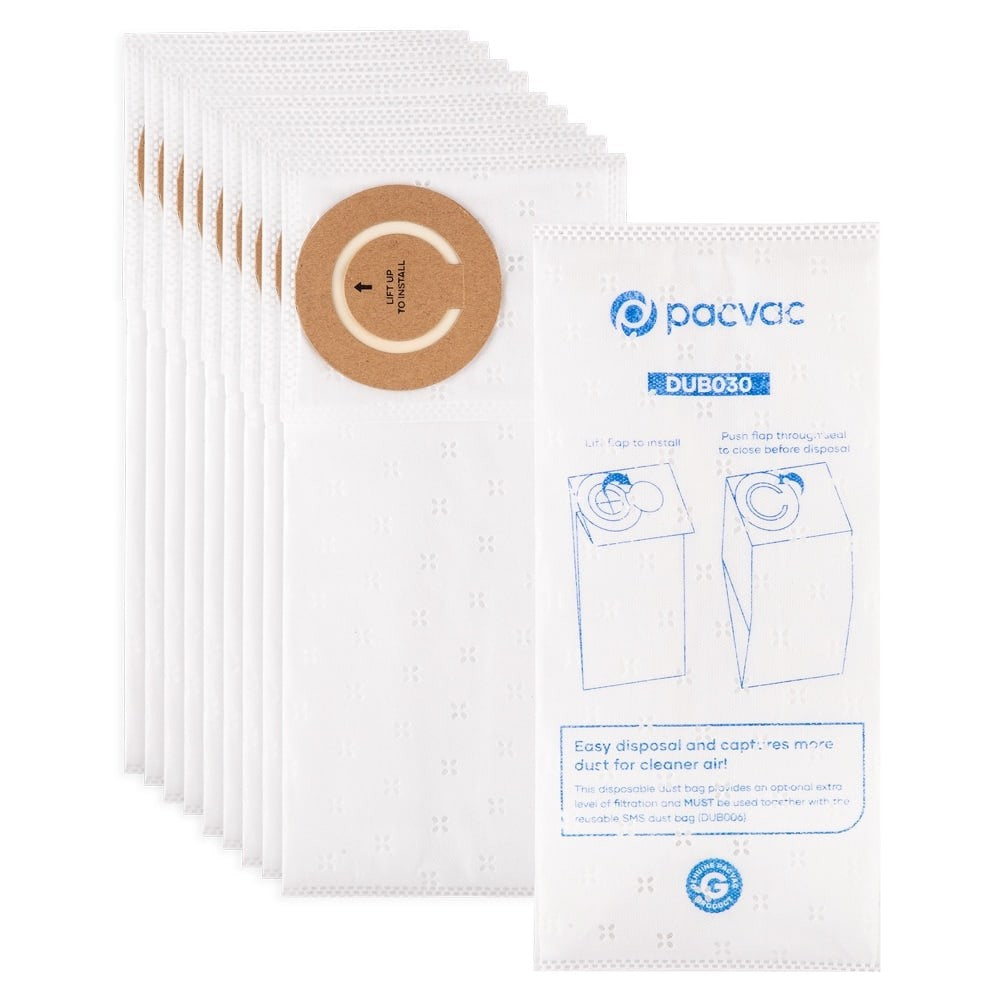 Pacvac Disposable SMS sealed dust bag 5L (10pk)