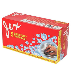 Box of Flex super soapy enviro pads on a white background